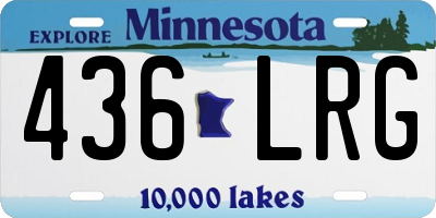 MN license plate 436LRG