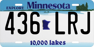 MN license plate 436LRJ
