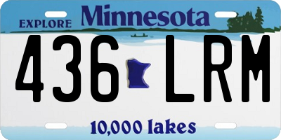 MN license plate 436LRM
