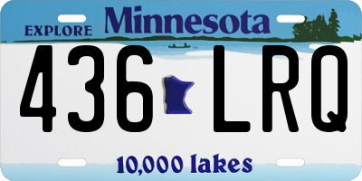 MN license plate 436LRQ