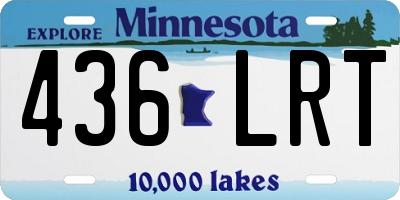 MN license plate 436LRT