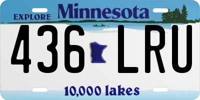 MN license plate 436LRU