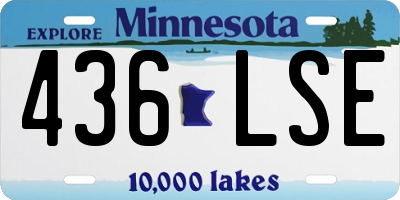 MN license plate 436LSE