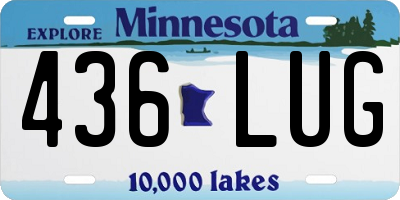 MN license plate 436LUG