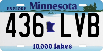 MN license plate 436LVB