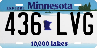 MN license plate 436LVG