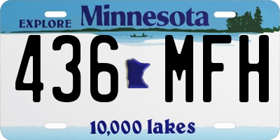 MN license plate 436MFH