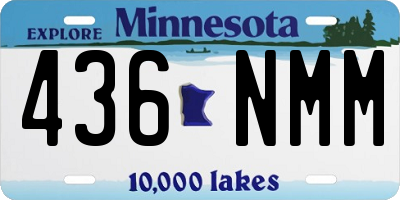 MN license plate 436NMM
