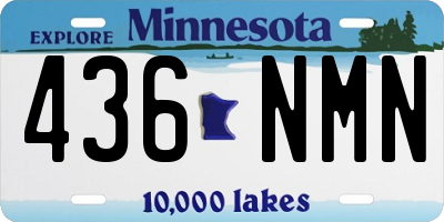 MN license plate 436NMN