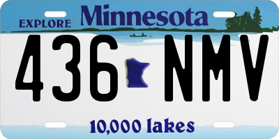 MN license plate 436NMV