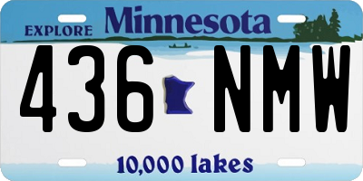 MN license plate 436NMW