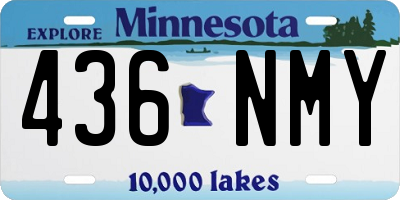 MN license plate 436NMY