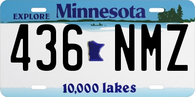 MN license plate 436NMZ