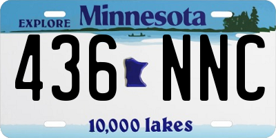 MN license plate 436NNC