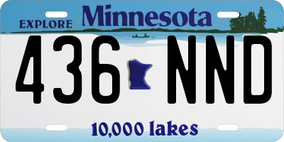 MN license plate 436NND