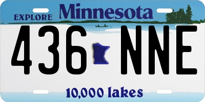 MN license plate 436NNE