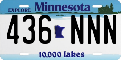 MN license plate 436NNN