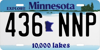 MN license plate 436NNP