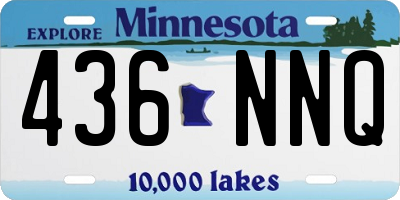 MN license plate 436NNQ