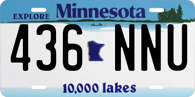 MN license plate 436NNU