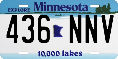 MN license plate 436NNV