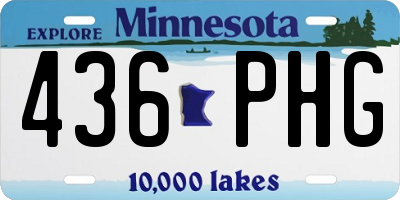 MN license plate 436PHG