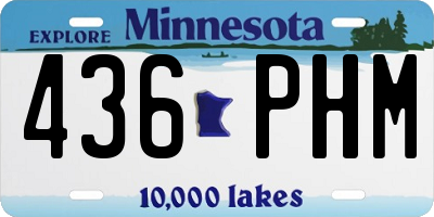 MN license plate 436PHM
