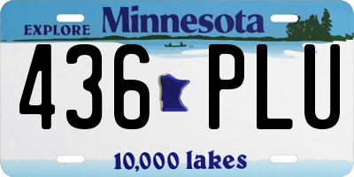 MN license plate 436PLU