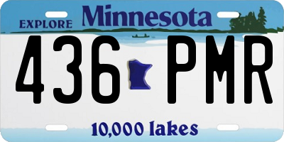 MN license plate 436PMR