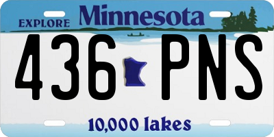 MN license plate 436PNS