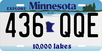 MN license plate 436QQE