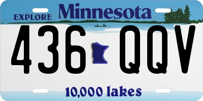 MN license plate 436QQV