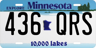 MN license plate 436QRS