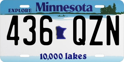 MN license plate 436QZN