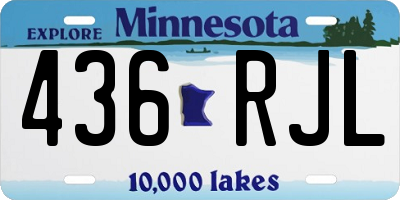 MN license plate 436RJL