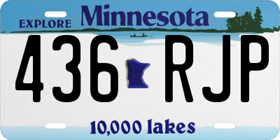 MN license plate 436RJP