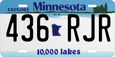 MN license plate 436RJR