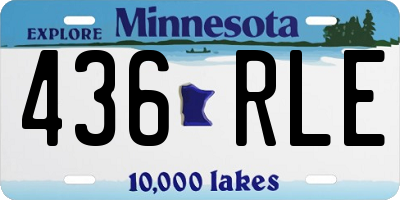 MN license plate 436RLE