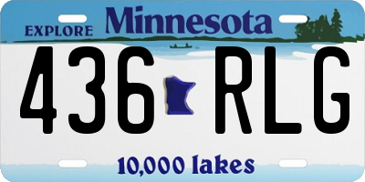 MN license plate 436RLG