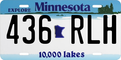 MN license plate 436RLH