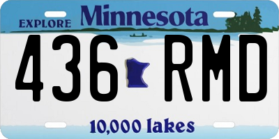 MN license plate 436RMD