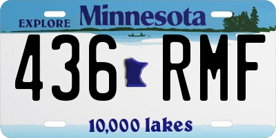 MN license plate 436RMF