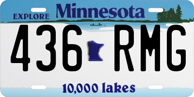MN license plate 436RMG