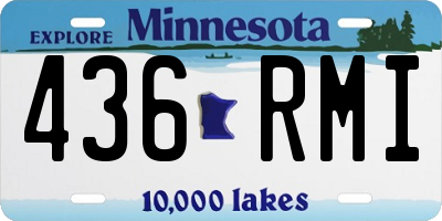 MN license plate 436RMI