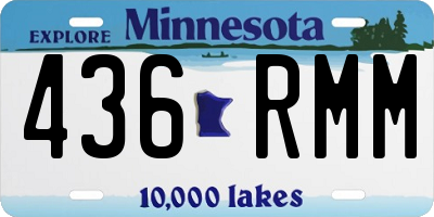 MN license plate 436RMM