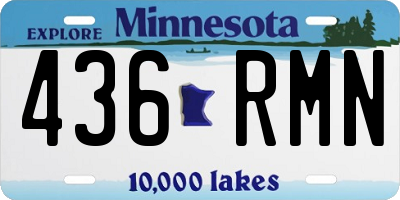 MN license plate 436RMN