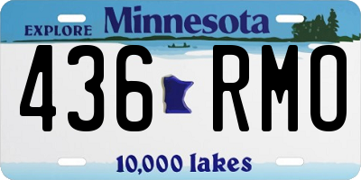 MN license plate 436RMO