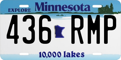 MN license plate 436RMP