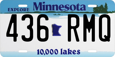 MN license plate 436RMQ