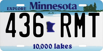 MN license plate 436RMT